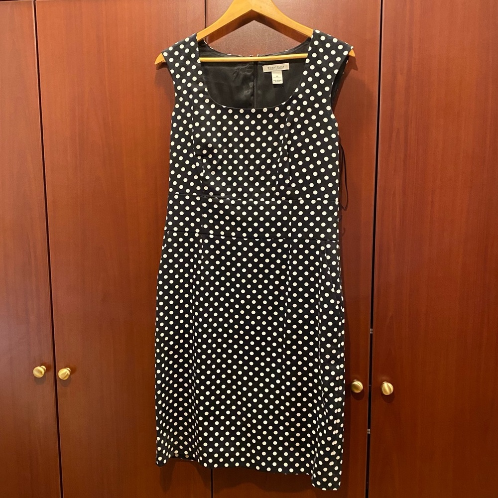 WHBM 50s style polka dot dress